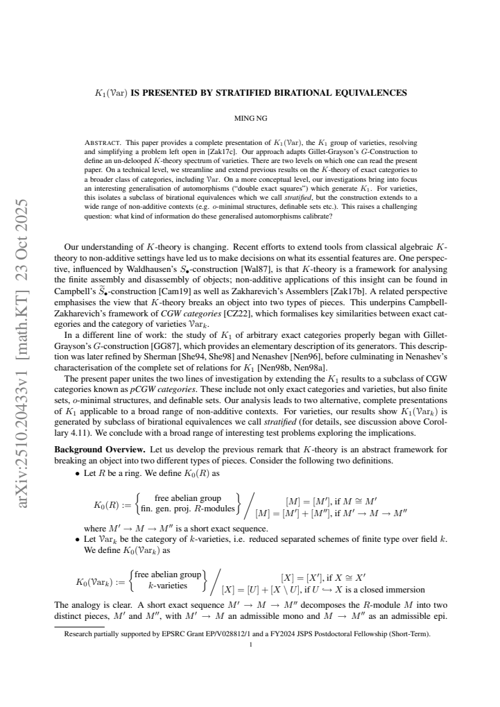 First page