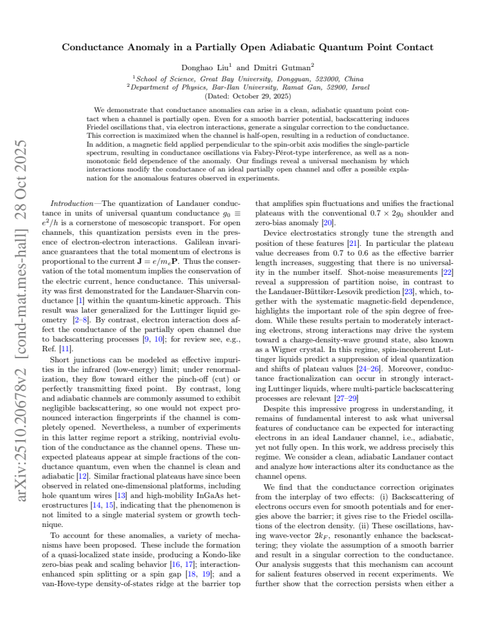 First page