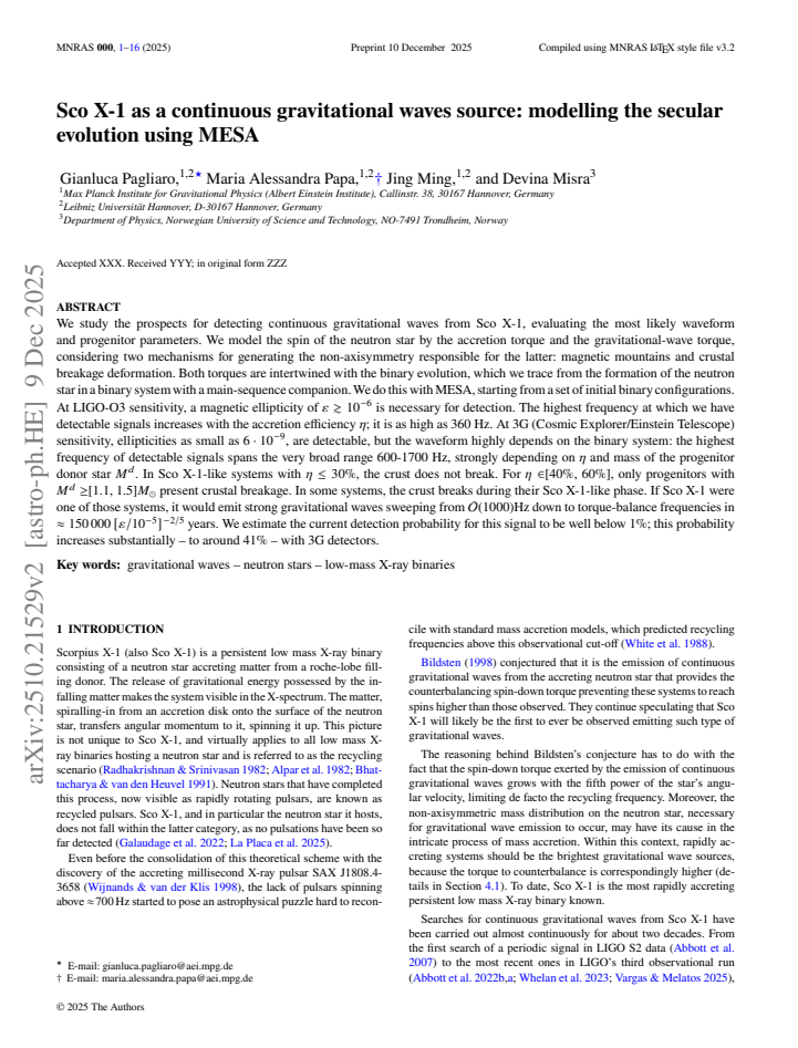 First page