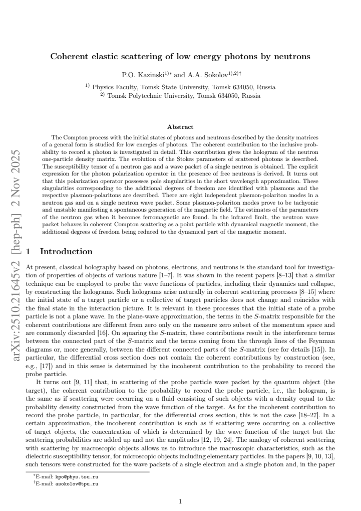 First page