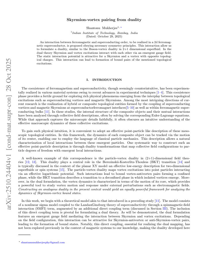 First page