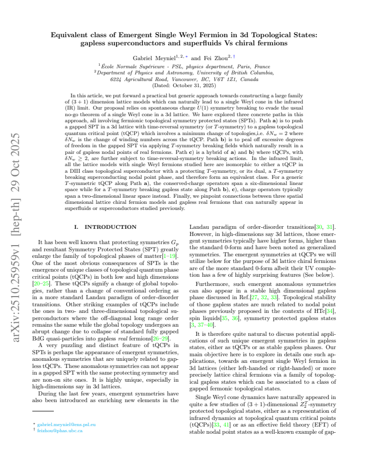 First page