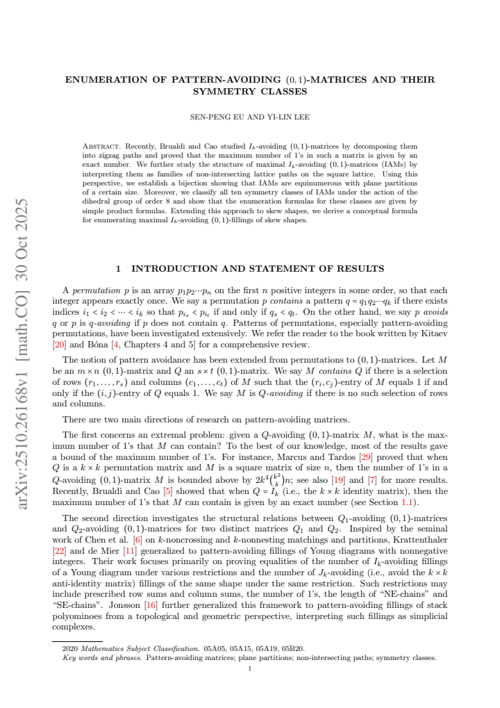First page