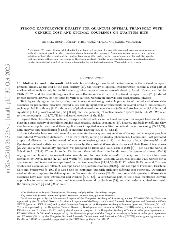 First page