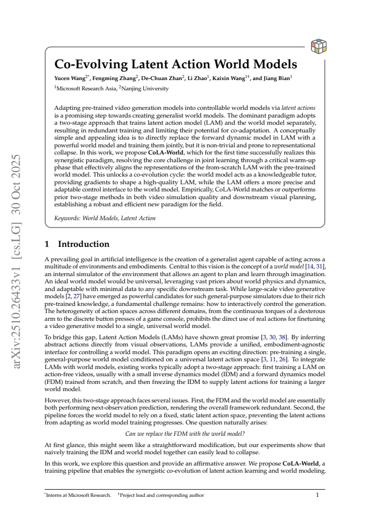 First page