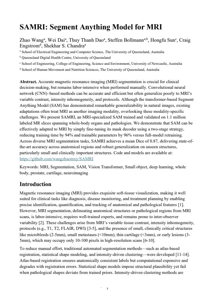First page