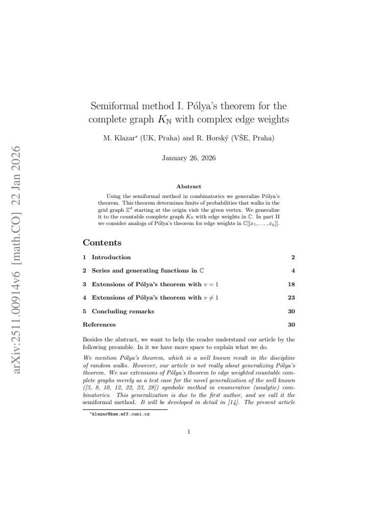 First page
