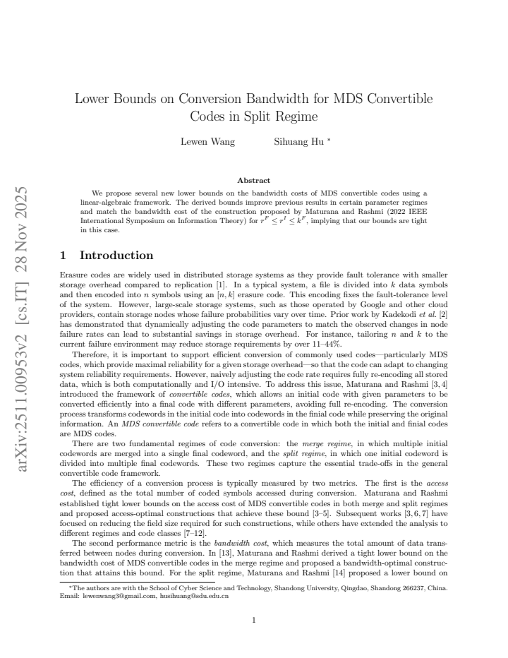 First page