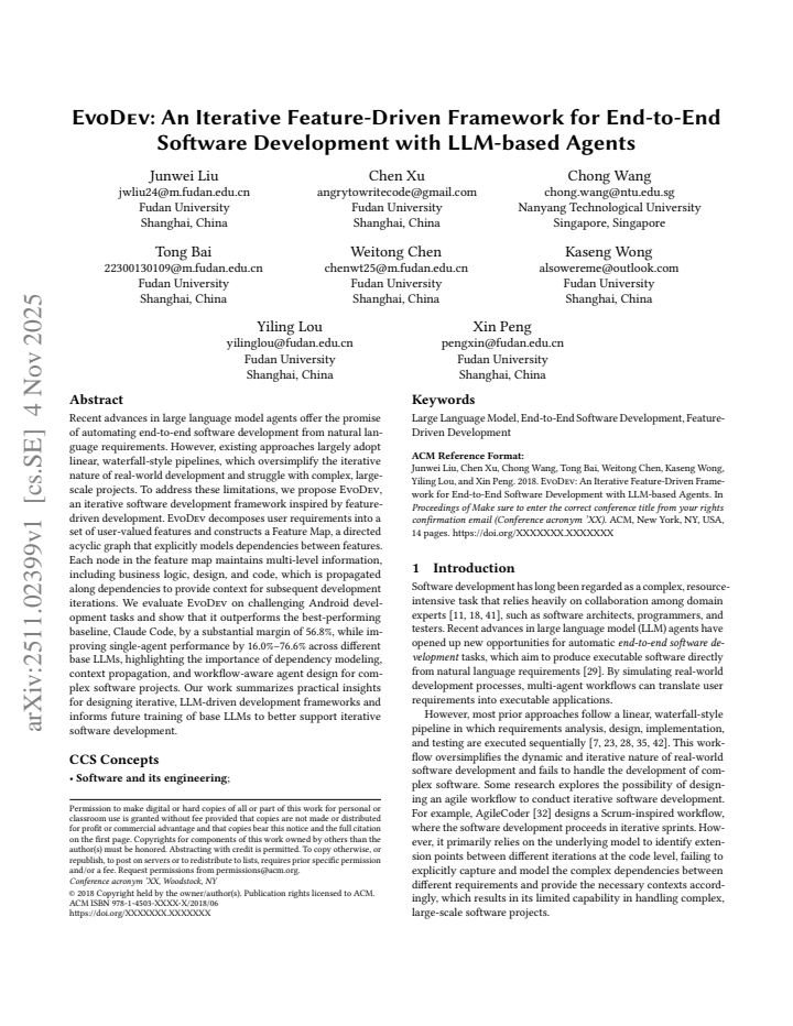 First page
