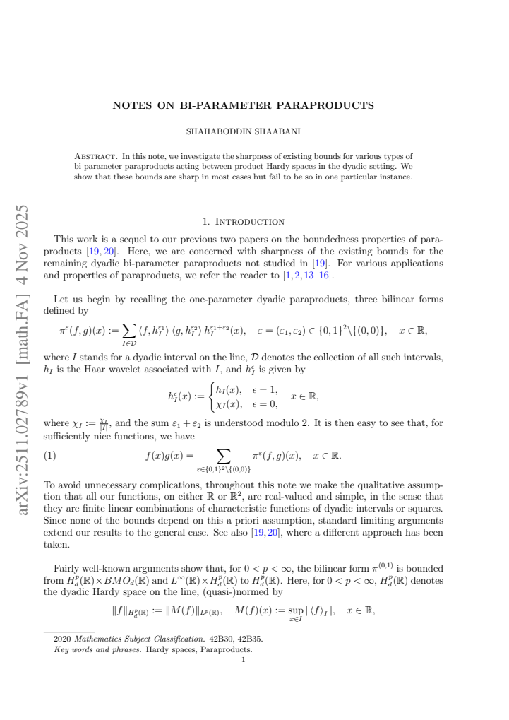 First page
