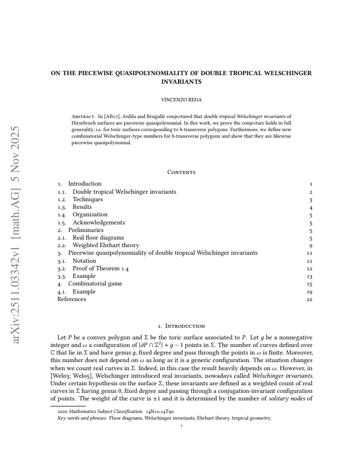 First page