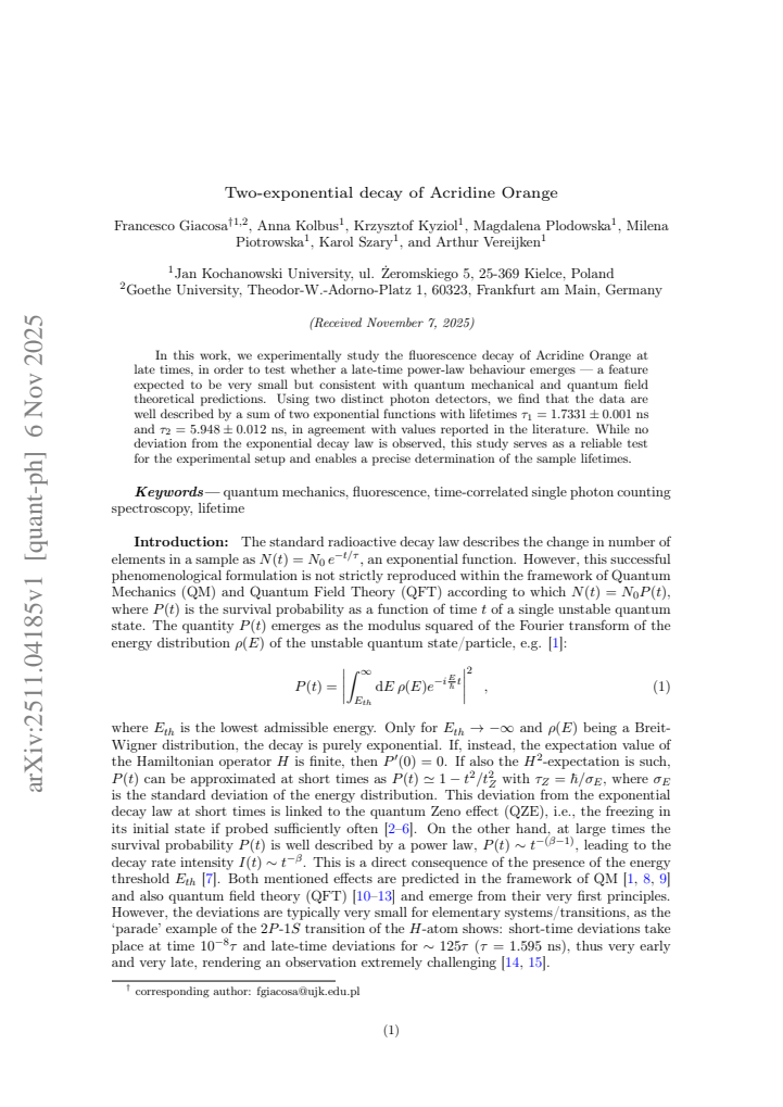 First page