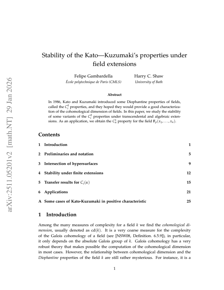 First page