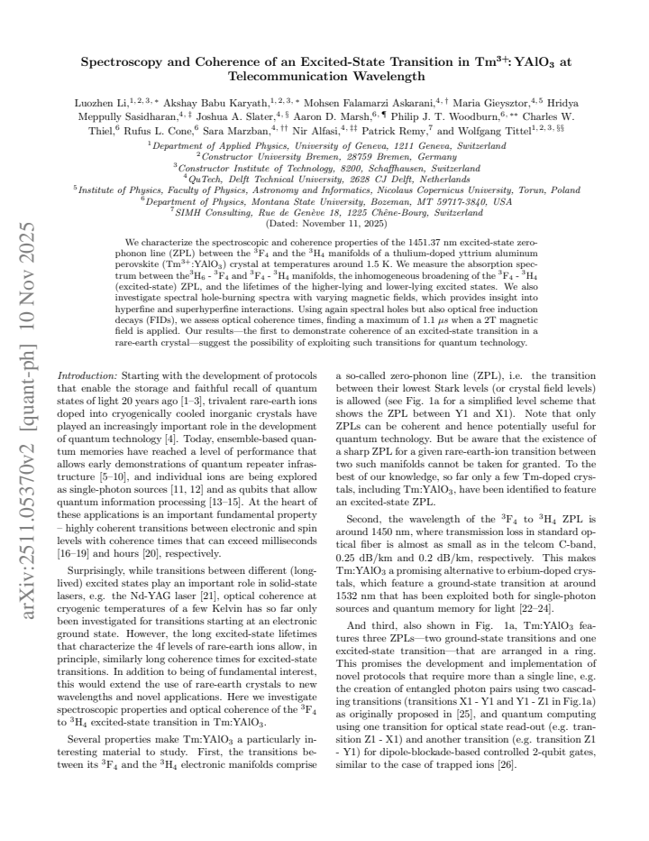 First page