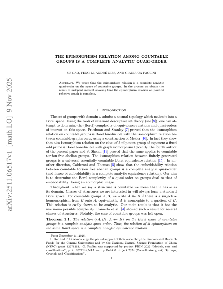 First page
