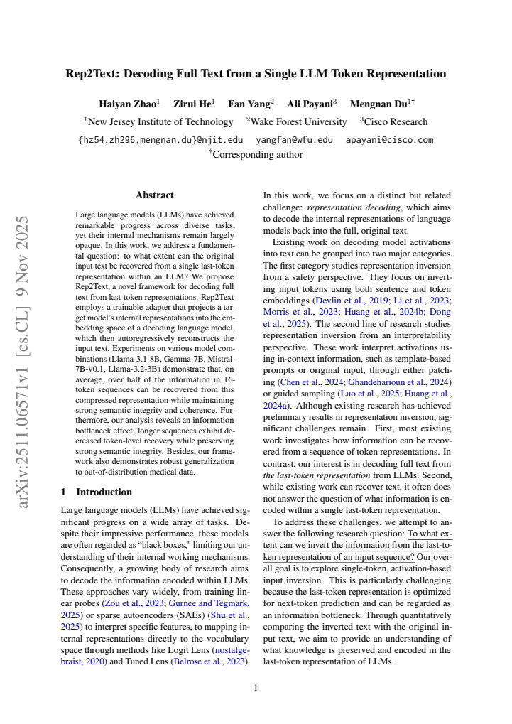 First page