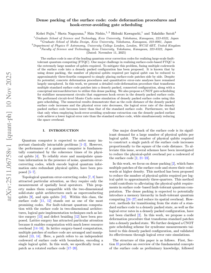 First page