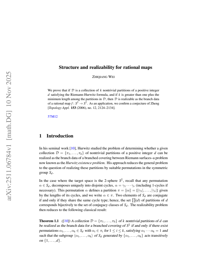 First page