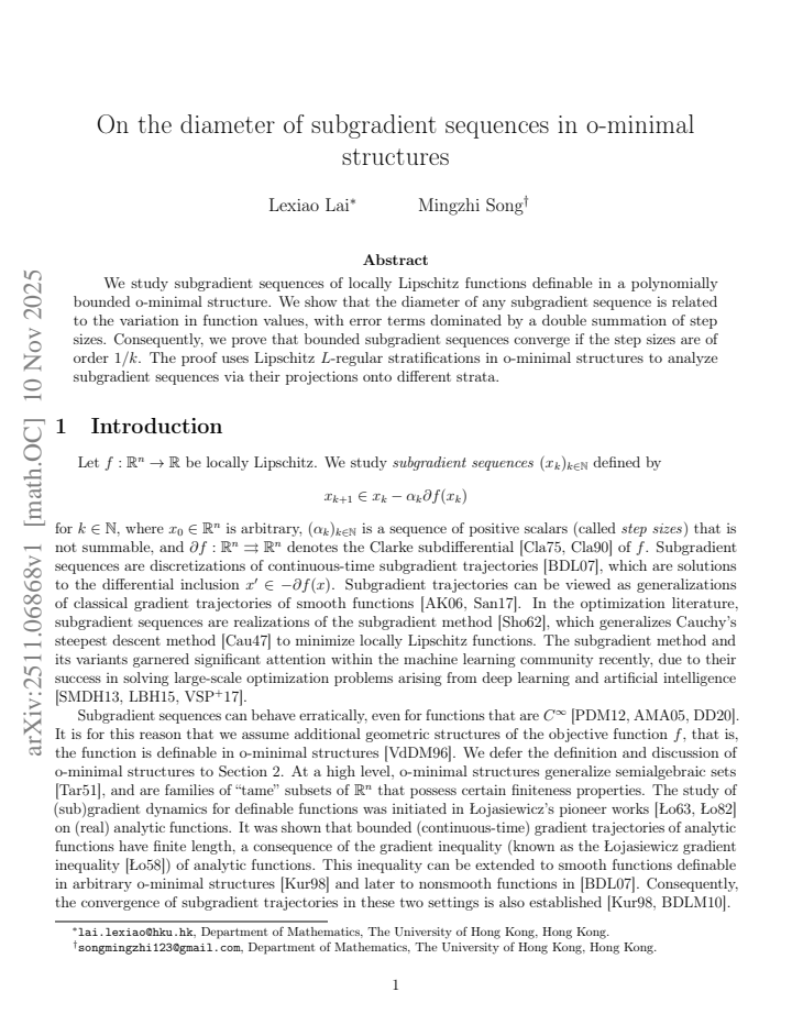 First page