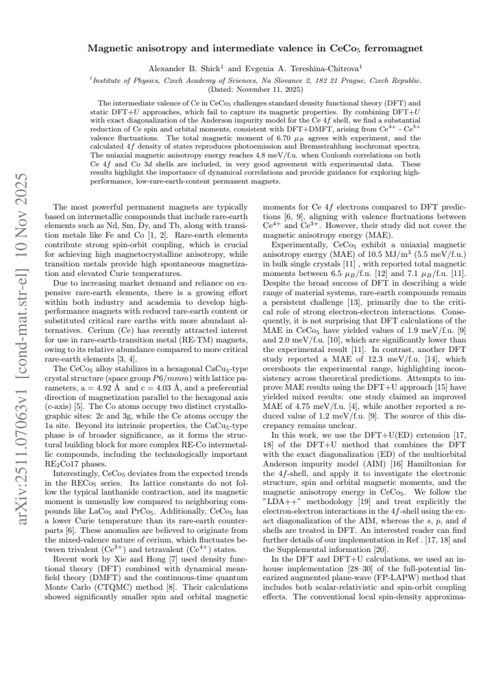 First page