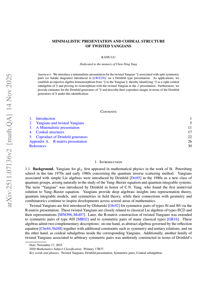 First page