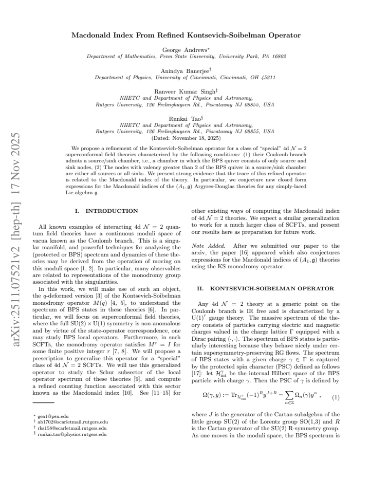 First page