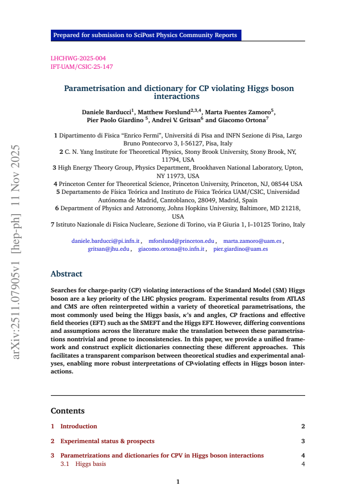 First page