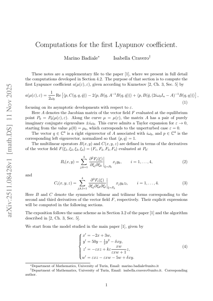 First page