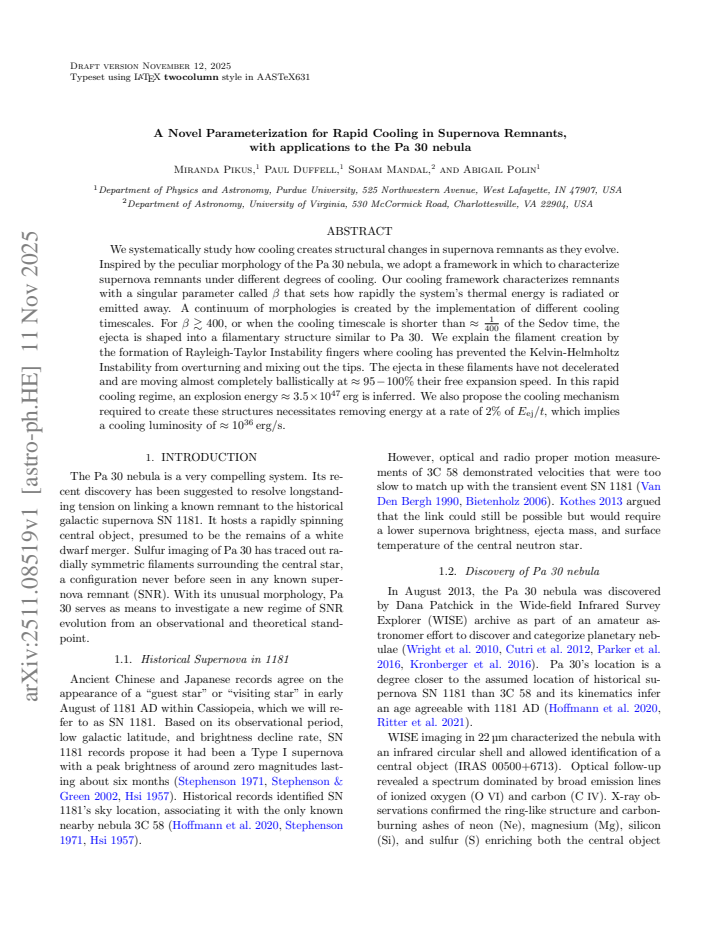 First page