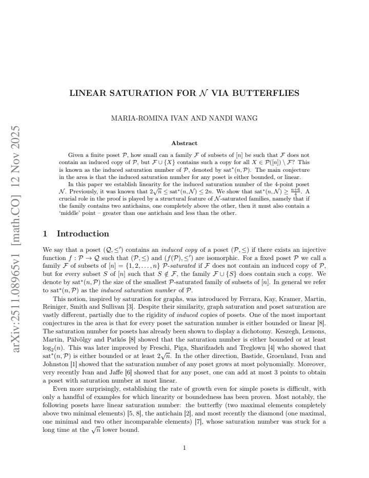 First page