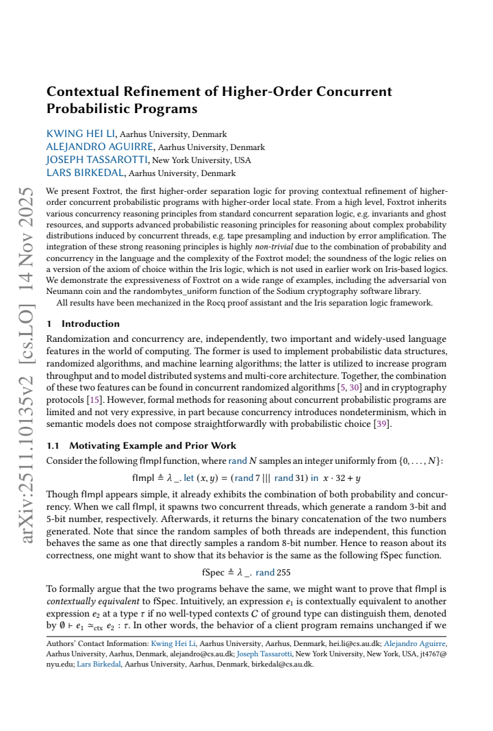 First page