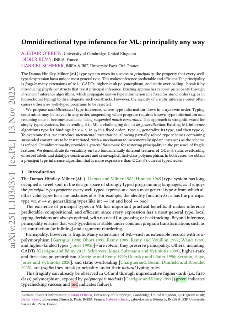 First page