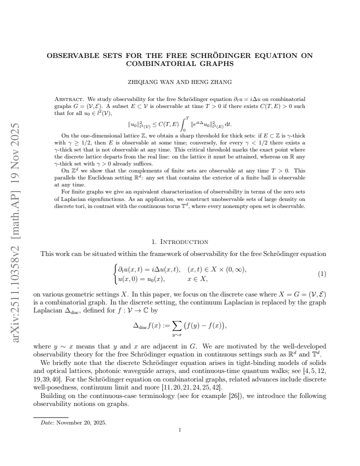 First page