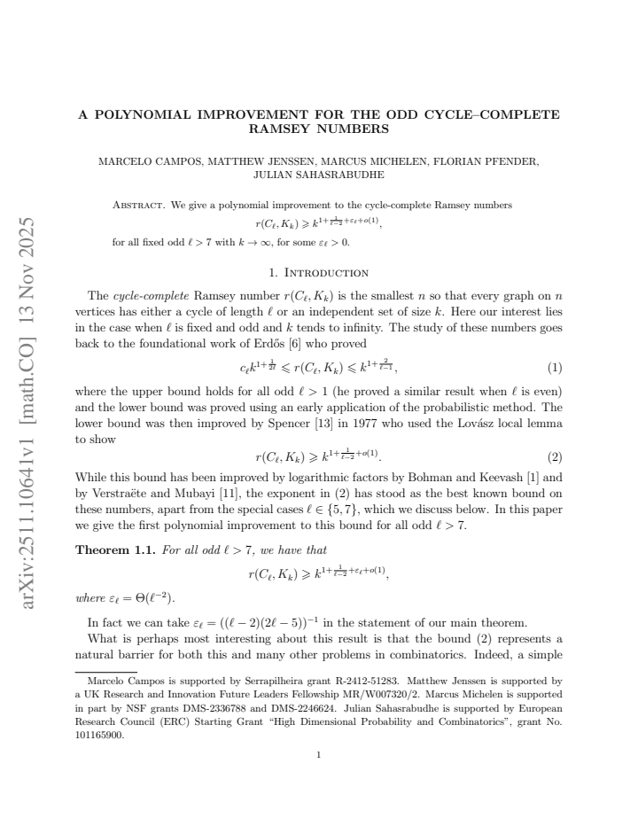 First page