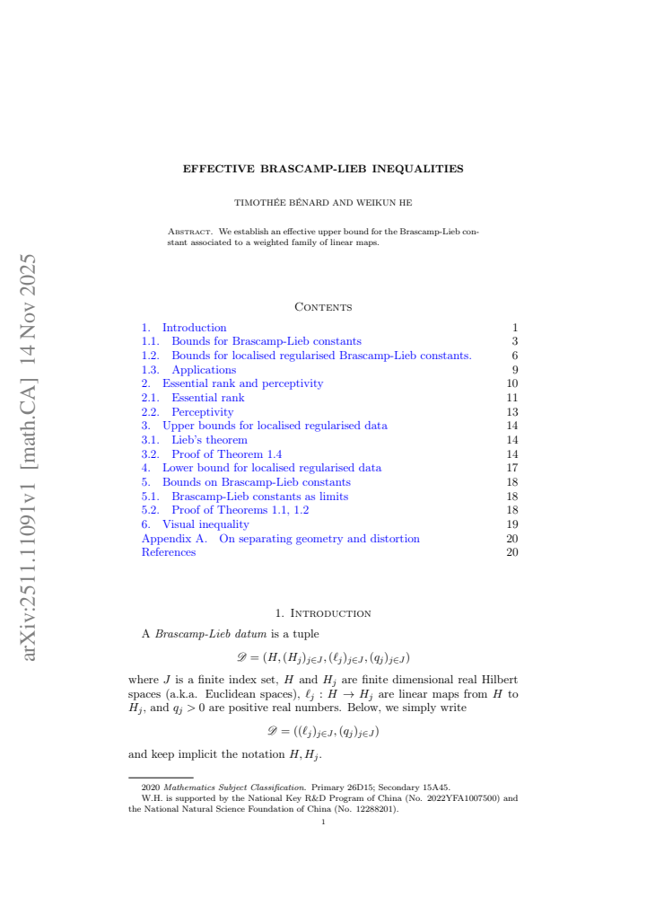 First page