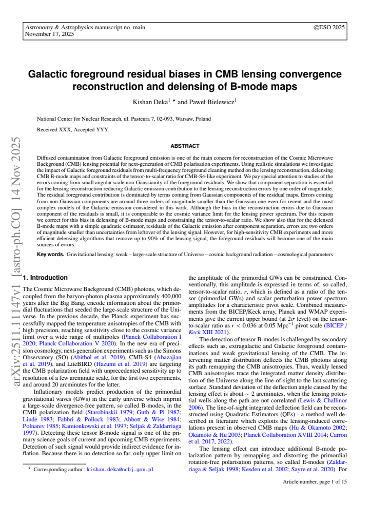 First page