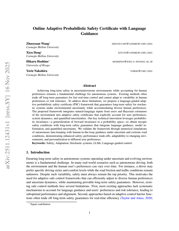 First page