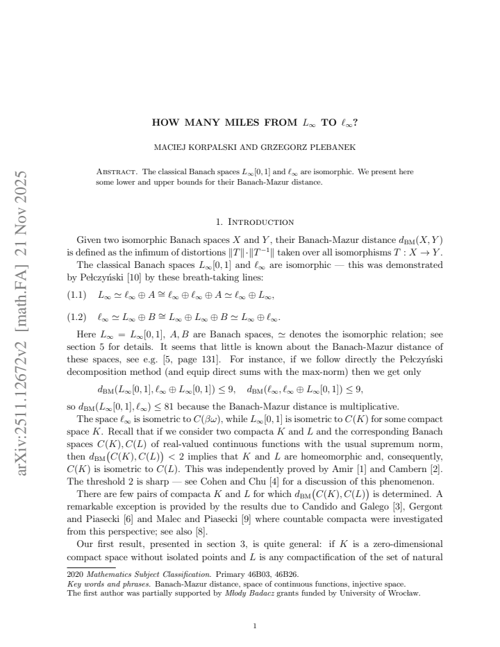 First page