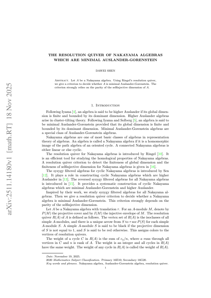 First page