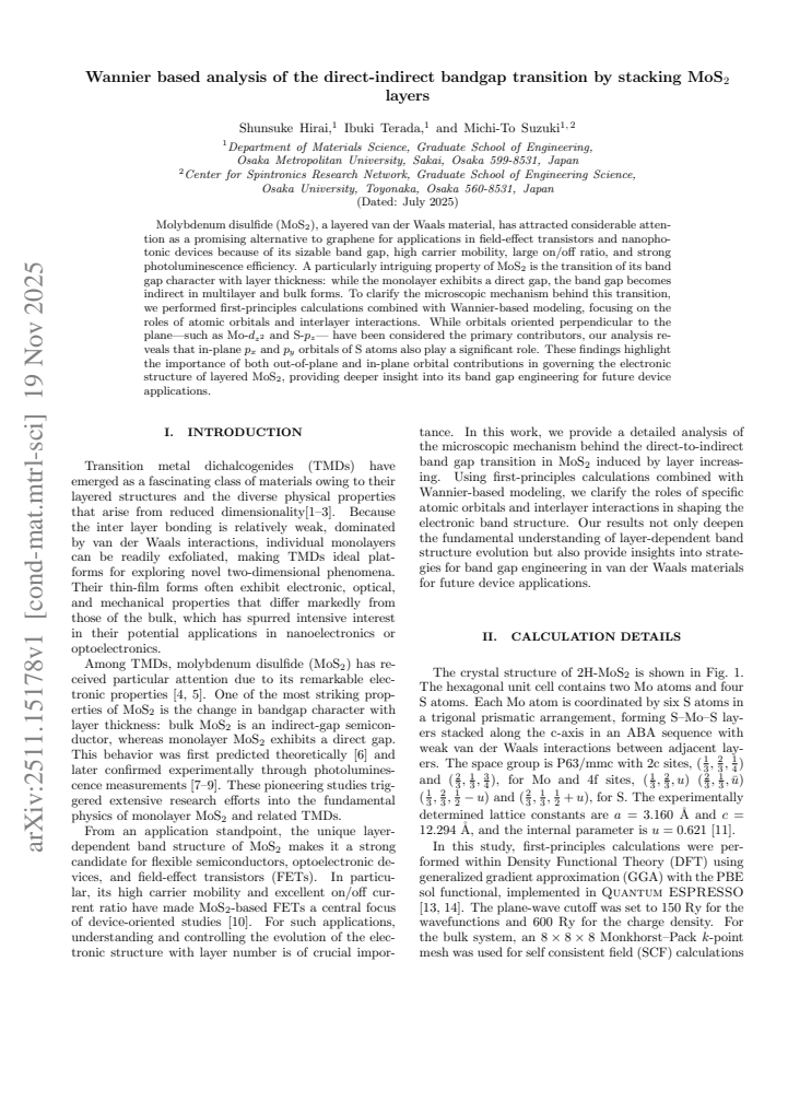 First page