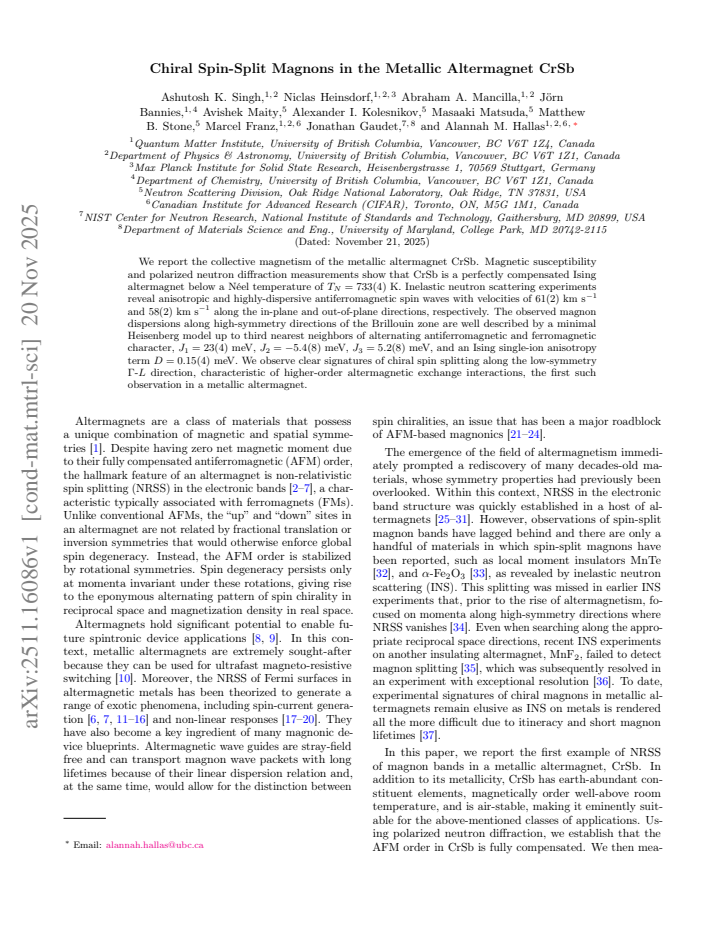First page