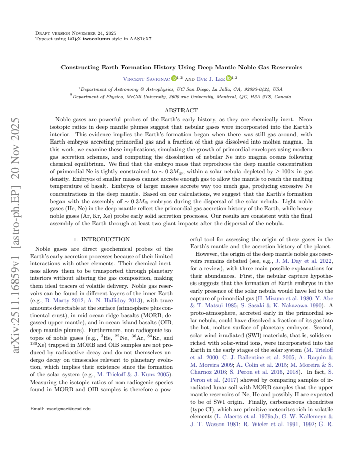 First page