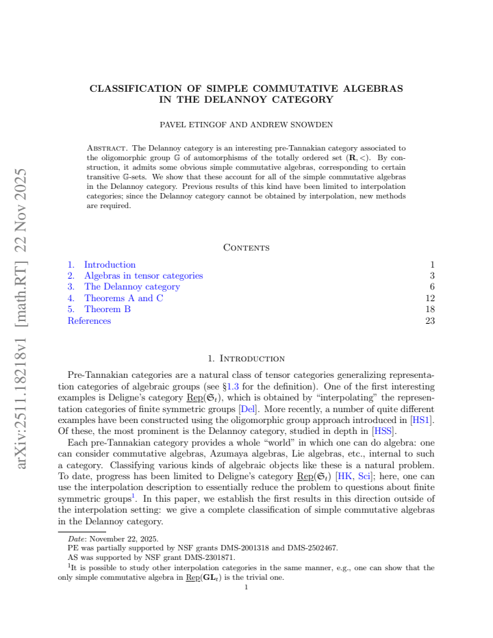 First page