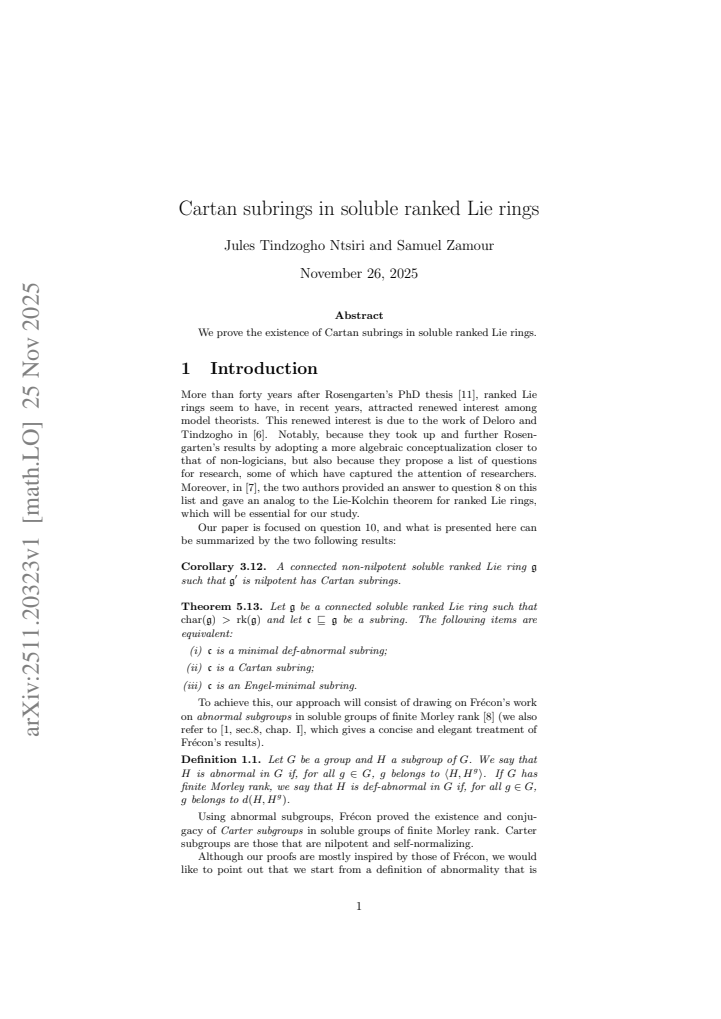 First page
