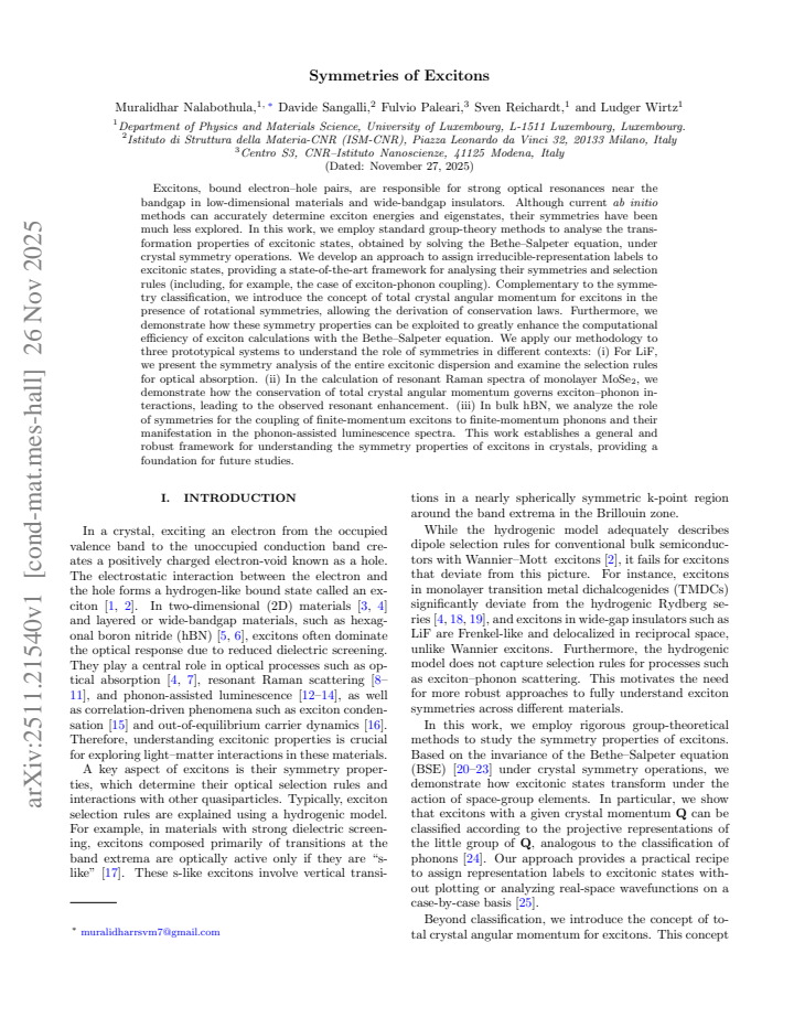 First page