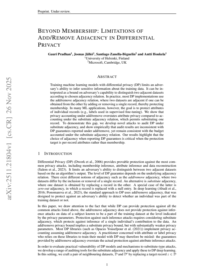 First page