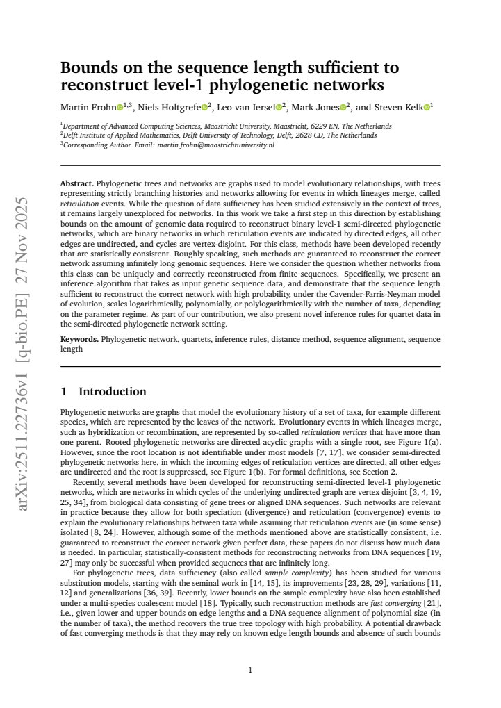 First page