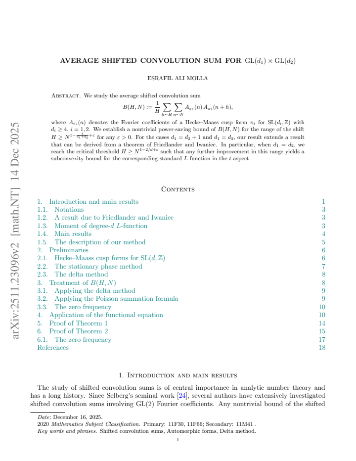 First page