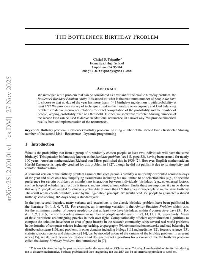 First page