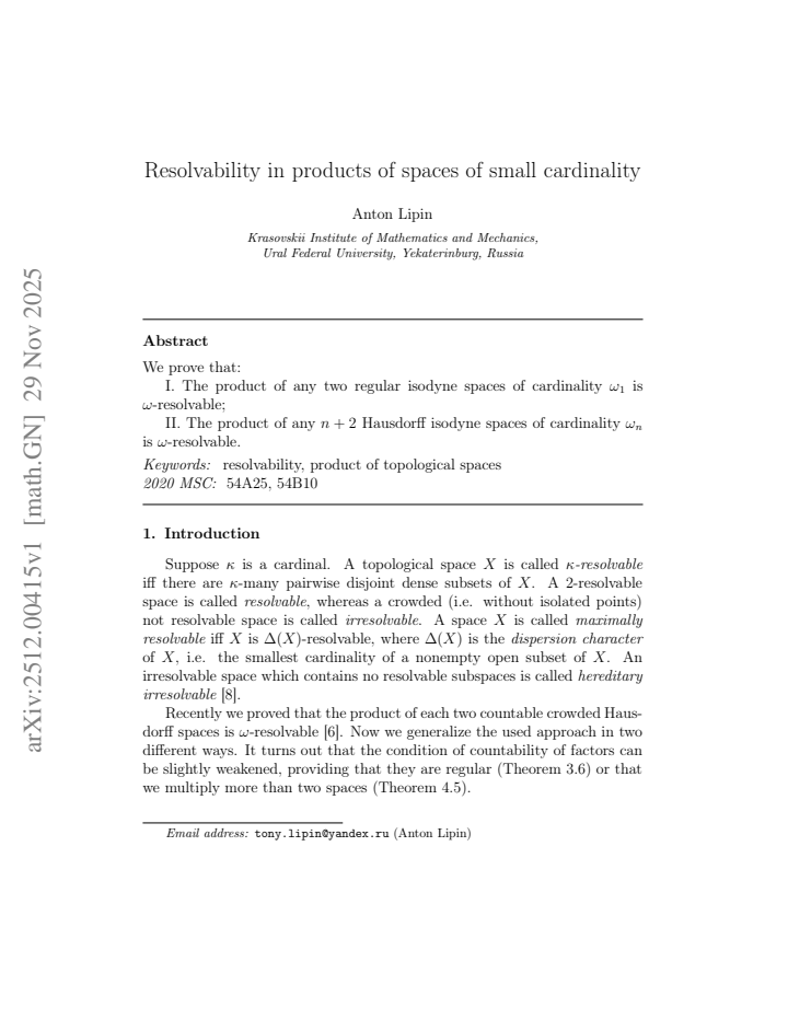 First page